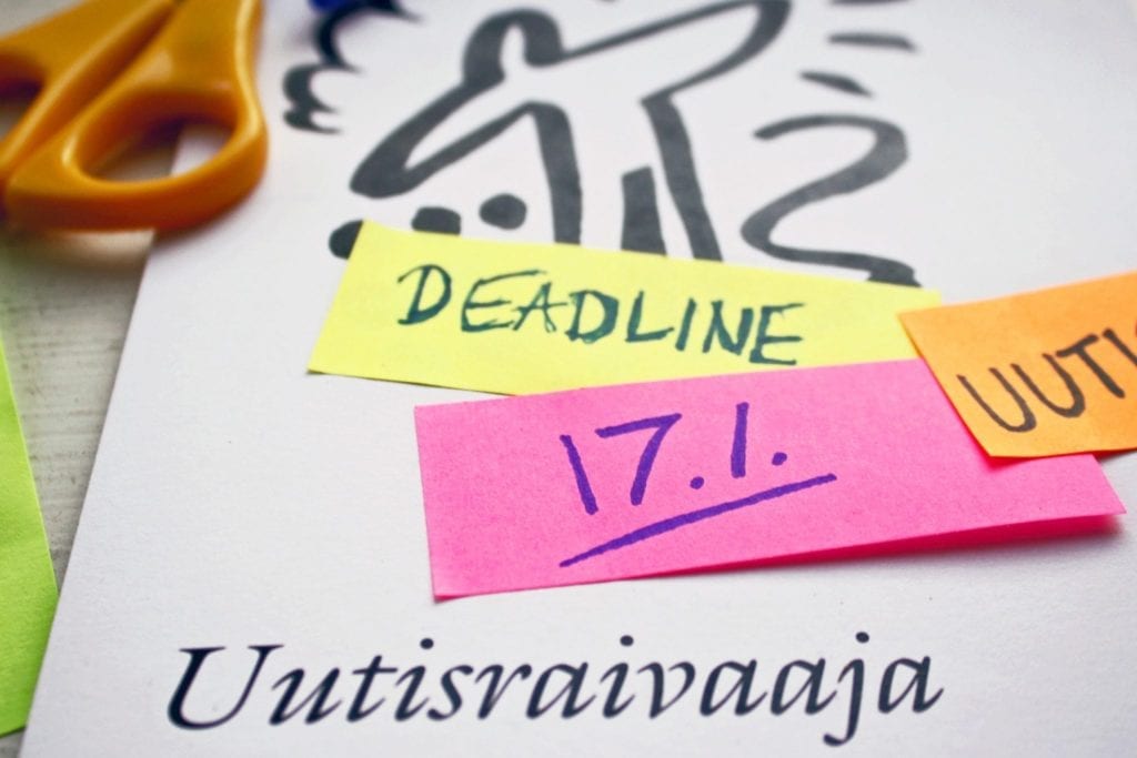 Uutisraivaajan deadline on 17. tammikuuta klo 17 Suomen aikaa.